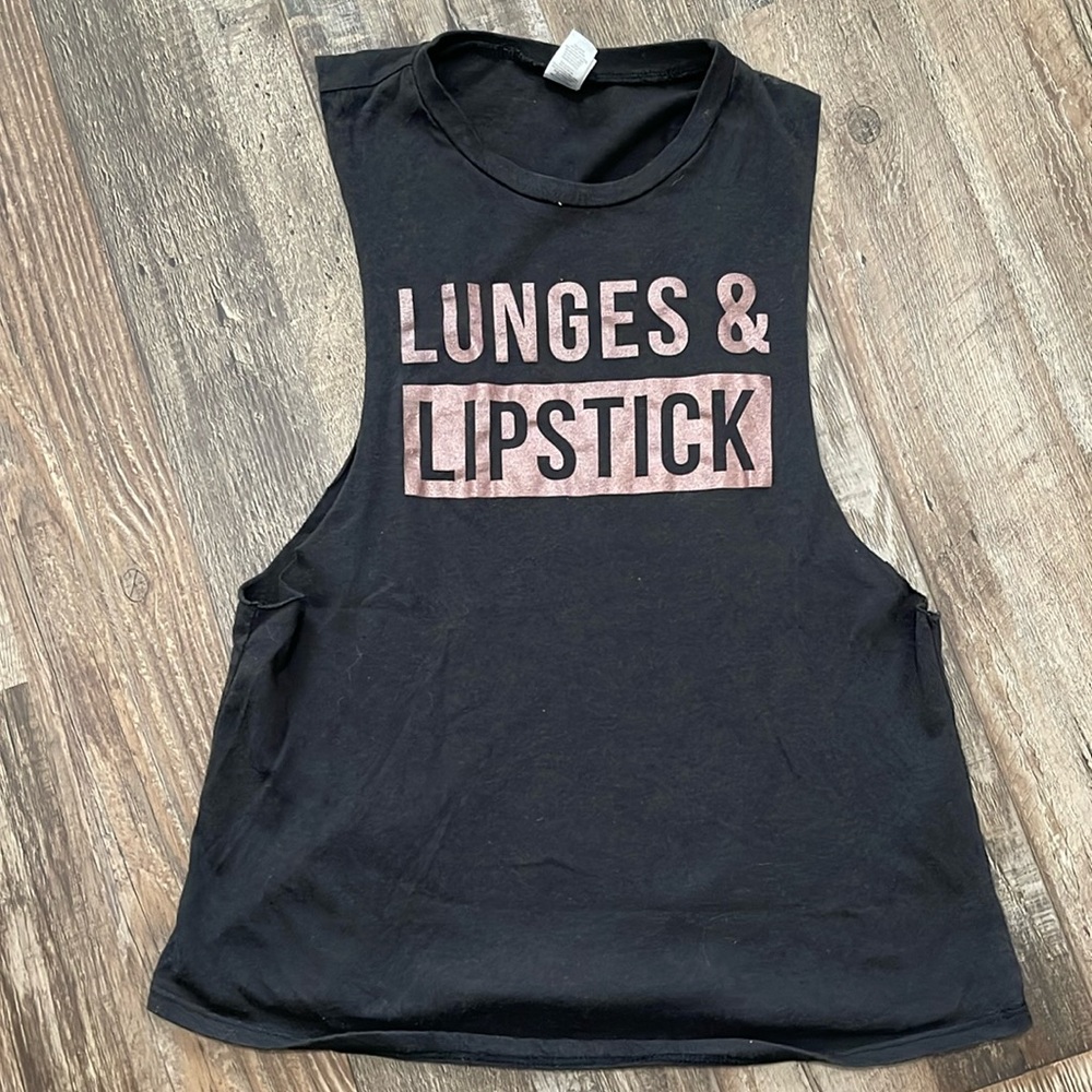 Lunges & Lipstick Workout Tank